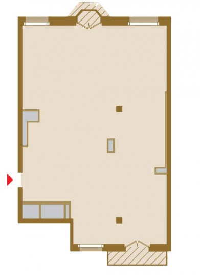 Трёхкомнатная квартира 131.51 м²